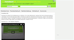 Desktop Screenshot of fremdwort.de